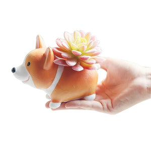 2019 Cute Corgi Garden Flower Pot